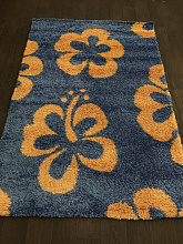 Ковер SHAGGY ULTRA s605 BLUE-YELLOW