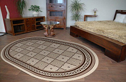 Ковер-циновка NOVARO 919-19 ОВАЛ