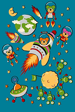 Ковер детский FUNKY GAL turquoise