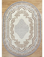 Ковер OLYMP 9027A BEIGE / GREY Овал