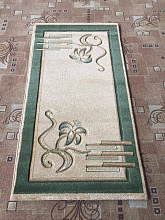 PACIFIC CARVING 0113 BEIGE / D.GREEN