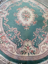 90 LINE WOOLEN HANDK-KNOTTED 510 GREEN Овал