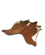 Меховой ковер-шкура ТРИКОЛОР S4