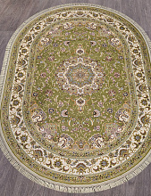 Ковер ARAVIA D158 GREEN Овал