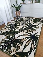 Ковер с цветами SCANDINAVIAN MONSTERA 5