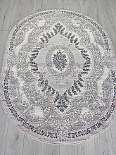 Ковер PALERMO F290 DARK GRAY Овал