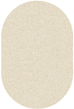 Ковер фризе JAZZY BASIC cream  ОВАЛ 