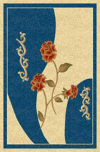 PACIFIC CARVING 0337 CREAM / NAVY