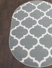 Ковер MEGA CARVING d422 LIGHT BLUE Овал