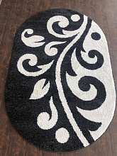 Ковер PLATINUM t621 BLACK-NATURAL Овал