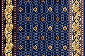 Ковровая дорожка полушерстяная SIDNEY blue