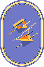 Ковер FORTUNE MARATON BLUE Овал