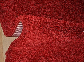 длинноворсовый SHAGGY ULTRA red ОВАЛ
