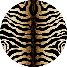 Ковер VISION DELUXE d053 BLACK Круг