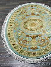 Ковер 90 LINE WOOLEN HANDK-KNOTTED SHD-3 LIME Овал