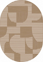 Ковер DIOS F440 LIGHT BEIGE Овал