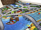 Детский развивающий 3D ковер с дорогами ГОРОДОК в морской бухте 86134