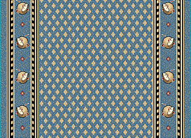 Эксклюзивная ковровая дорожка с фирменным логотипом голубая