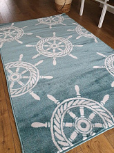 МОРСКОЙ со ШТУРВАЛОМ  лазурный