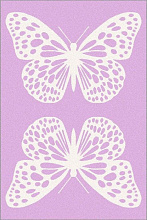 Ковер SOFT Butterfly rose Бабочки