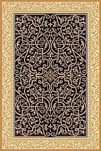 Ковер IZMIR D714 BLACK-BEIGE