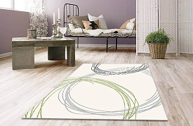 Маленький ковер фризе Casino 5440 8V16 cream green (0,8*1,5)