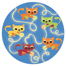 Ковер детский СВЕТЯЩИЙСЯ В ТЕМНОТЕ Night Flash 1163 0650 50 круг