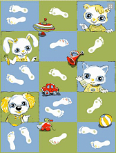 Детский ковер PTT Sorona JOYFUL KIDS Footprints