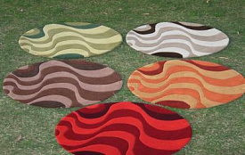 AMUR beige/brown/green/red/terra