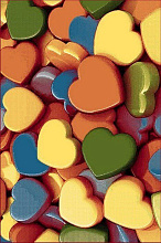 Детский ковер Сердечки  MANGO 11235-120