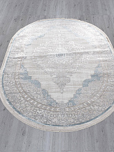 Ковер EFSAN L279A CREAM SHRINK / BLUE FDY Овал