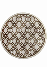 Ковер SARDES TRUVA 08423B BROWN / BROWN Круг