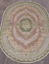 Ковер QATAR 33342 040 GREEN Овал