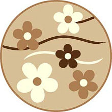 Ковер VISION DELUXE v117 BEIGE Круг