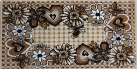 Детский полушерстяной ковер Милана 40554-01 бежево-коричневый 