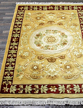 Ковер 90 LINE WOOLEN HANDK-KNOTTED SHD-3 BEIGE-RED