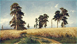 Пейзажный ковер РОЖЬ