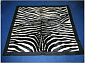 Зебра черно-белый  с кантом  