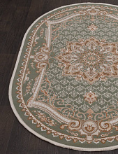 Ковер QATAR 33525 040 GREEN Овал