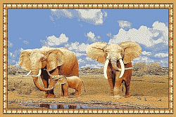 Ковер HUNNU сувенирный 6S1028 82 слоны