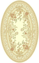Рельефный ковер из вискозы VENEZIA 5095 192874 ivory ОВАЛ