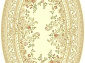 Рельефный ковер из вискозы VENEZIA 5095 192874 ivory ОВАЛ