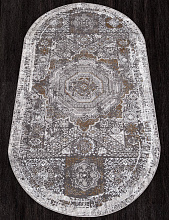 Ковер QUANTUM 03001G GREY / GREY Овал