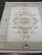 Ковер с цветами LORA 09005A PEMBE / PEMBE