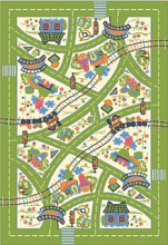 Детский ковер ДОРОЖКИ зеленый