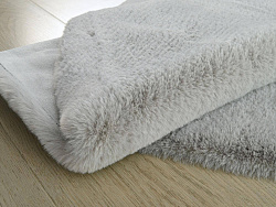 Ковер из искусственного меха RABBIT PREMIUM MS1000 L.GREY Круг