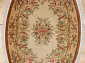 90 LINE WOOLEN HANDK-KNOTTED SHD-13 BEIGE Овал