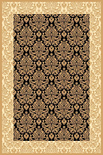 Ковер IZMIR D716 BLACK-BEIGE 2