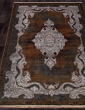 Ковер SHEIKH 9224 СЕРЫЙ / КОРИЧНЕВЫЙ