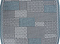Ковер-циновка KAIR S148 BLUE Овал